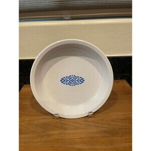 Vintage Corning ware  Blue Medallion Pie Plate